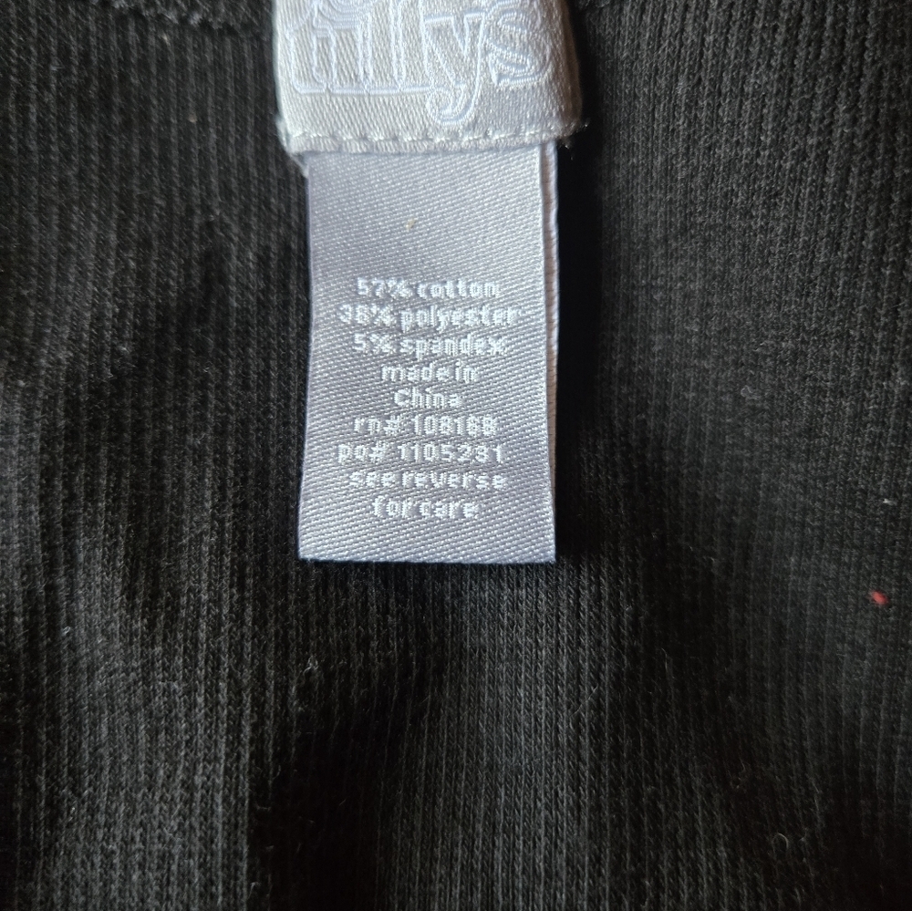 Black Ribbed Tank Top - Picture 2 of 4